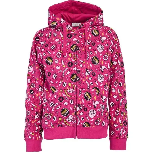 LOONEY TUNES BE POSITIVE Dívčí mikina, růžová, velikost 164-170