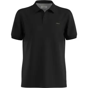 s.Oliver RL POLO SHIRT Pánské polo tričko, černá, velikost