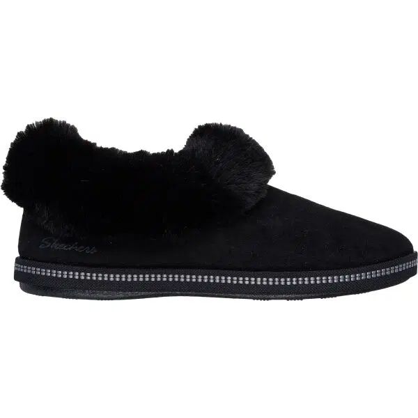 Skechers COZY CAMPFIRE Dámské zateplené pantofle, černá, velikost
