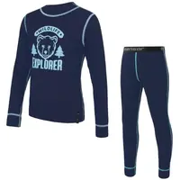 Sensor DOUBLE FACE SET WILD Dětský set funkčního prádla, modrá, velikost