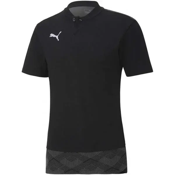 Puma TEAM FINAL 21 CASUALS POLO SHIRT Pánské triko, černá, velikost