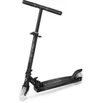 Spokey GO GLOW Svítící skládací koloběžka, černá, velikost