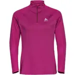 Odlo W MID LAYER 1/2 ZIP ESSENTIALCERAMIWARM Dámská mikina, růžová, velikost