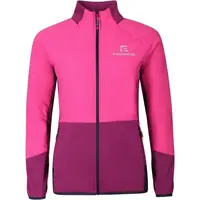 PROGRESS ERIKA HYBRID MIDLAYER Dámská hybridní mikina s merinem, růžová, velikost