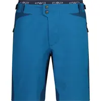CMP FREE BIKE BERMUDA WITH INNER MESH UNDERWEAR Pánské kraťasy na kolo, modrá, velikost