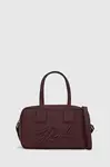 Kabelka Karl Lagerfeld K/SKUARE vínová barva, A4W30047