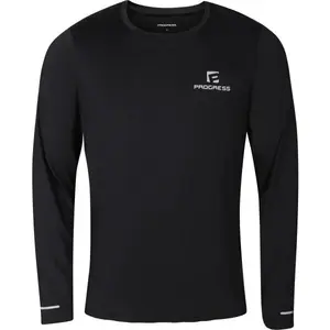 PROGRESS PREDICT Pánské sportovní triko, černá, velikost