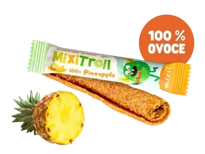 MIXIT Ovocná rolka MixiTroll – 100 % Ananas 20 g