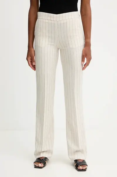 Kalhoty s lněnou směsí Morgan