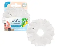 Ozdobná spirálová gumička do vlasů Invisibobble Sprunchie Summer In Capri Blanco Bliss - bílá + dárek zdarma
