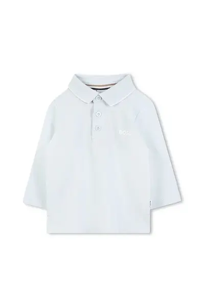 Dětská bavlněná polokošile BOSS