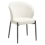 Livetastic ŽIDLE S PODRUČKAMI, železo, buklé, bílá