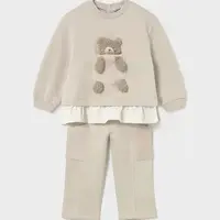 Kojenecká sada Mayoral béžová barva, 2843