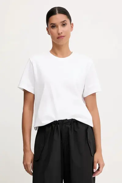 Bavlněné tričko The North Face Dome Relaxed dámské, bílá barva, NF0A8DZ2FN41