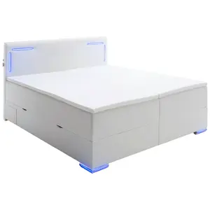 Xora POSTEL BOXSPRING, 180/200 cm, bílá