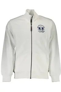 Bílá pánská mikina na zip