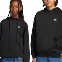 Dětská mikina adidas Originals černá barva, s kapucí, s aplikací, JX2796