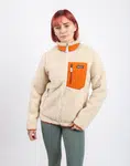 Patagonia W's Classic Retro-X Jacket Dark Natural w/Redtail Rust M