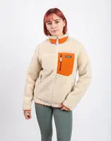 Patagonia W's Classic Retro-X Jacket Dark Natural w/Redtail Rust M