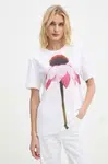 Bavlněné tričko PS Paul Smith bílá barva, W2R.232V.NP4837