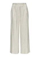 LASCANA Plisované nohavice  krémová / čierna