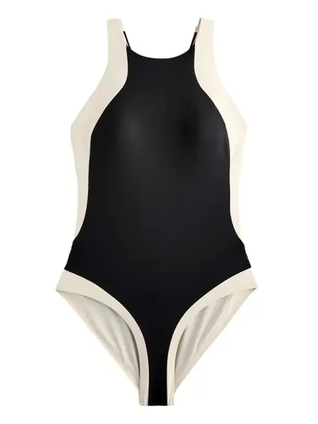 Next Jednodielne plavky  béžová / čierna