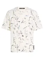 Karl Lagerfeld Tričko  krémová / svetlomodrá / čierna