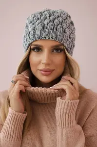 marka niezdefiniowana Čepice K156 šedá + fialová