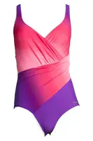 LASCANA Jednodielne plavky  farba lesného ovocia / tmavofialová / svetloružová / tmavoružová