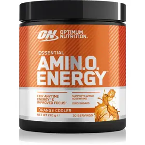 Optimum Nutrition Amino Energy komplex aminokyselín s kofeínom príchuť Orange Cooler 270 g