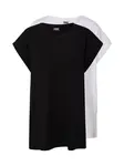 Urban Classics Tričko  čierna / biela