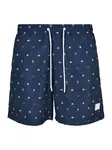 Urban Classics Plavecké šortky  námornícka modrá / biela