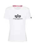ALPHA INDUSTRIES Tričko  čierna / biela