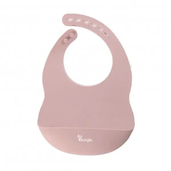 Bo Jungle silikonový bryndák Pastel Pink