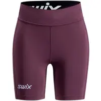 Swix PACE HIGH WAIST W Dámske bežecké šortky, vínová, veľkosť