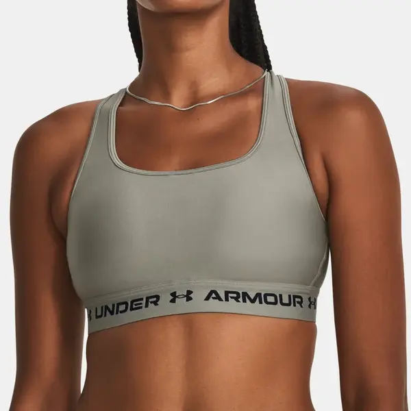 Under Armour Podprsenka Crossback Mid Bra-GRN - Dámské