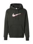 Nike Sportswear Mikina 'CLUB'  hnedá / ružová / čierna / biela