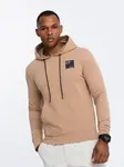 Ombre Men's logo kangaroo hoodie - brown