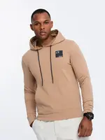 Ombre Men's logo kangaroo hoodie - brown