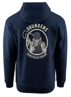 Grundéns mikina displacement dwr hoodie sl guides dark navy - xxl