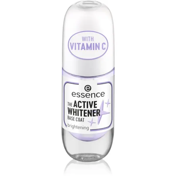 essence Active Whitener podkladový lak na nehty s bělicím účinkem 8 ml
