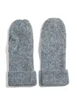PIECES Palčiaky  sivá melírovaná