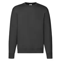 Men's Black Sweatshirt Set-in Sweat Fruit of the Loom
