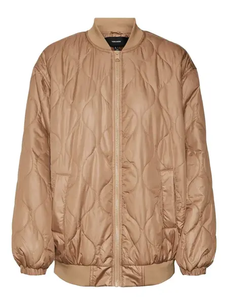 VERO MODA Prechodná bunda  svetlohnedá