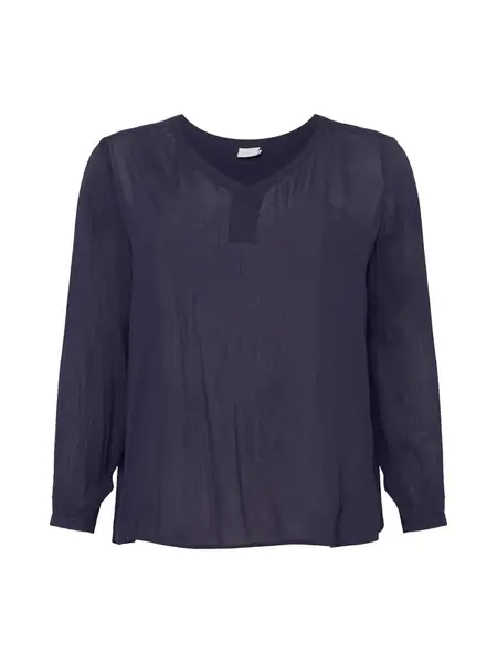 KAFFE CURVE Blúzka 'KCami'  tmavomodrá