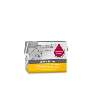 Platinum Menu Duck + Turkey – kačka a moriak 90 g