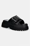 Buffalo  pantofle na platformě dámské Pluto Slide Buckle