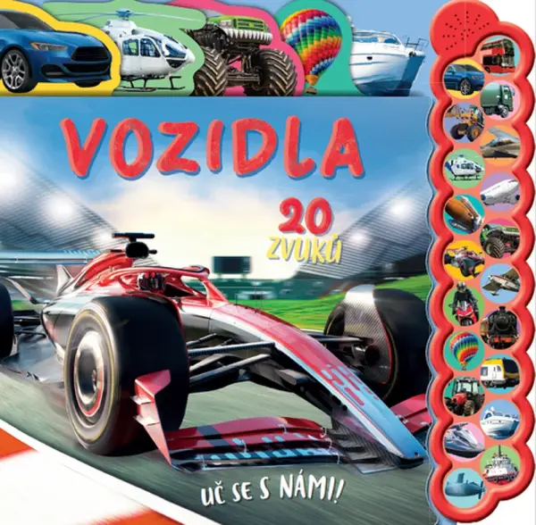 Vozidla 20 zvuků Uč se s námi!