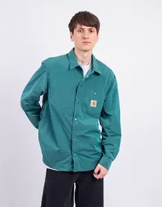 Carhartt WIP Canby Shirt Jacket Silver Pine/White L