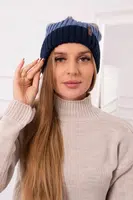 Kesi Fleecová čepice Bojana K265 navy+turquoise+dark grey
